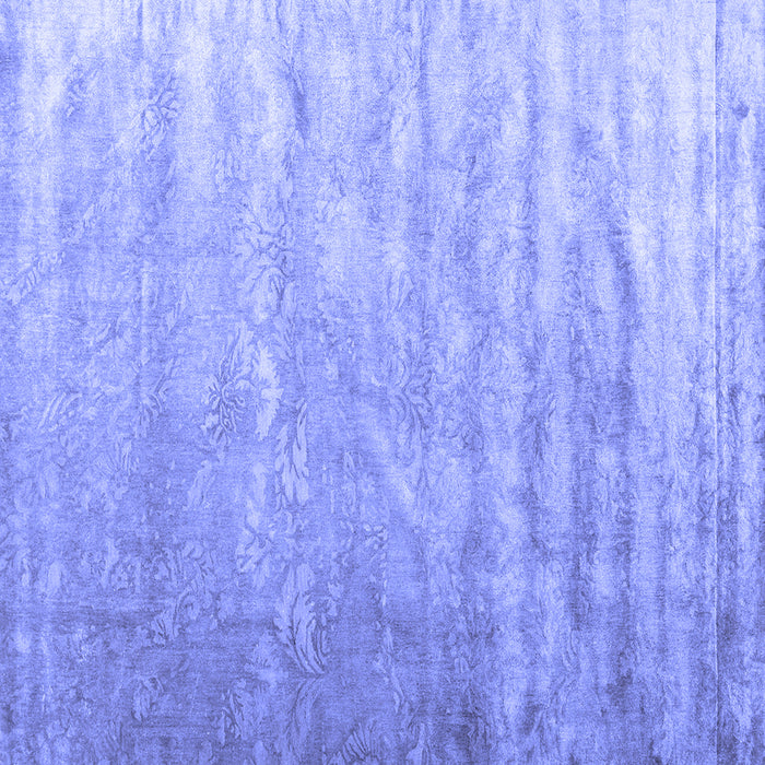 Square Solid Blue Modern Rug, con2261blu