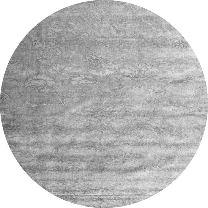 Machine Washable Solid Gray Modern Rug, wshcon2261gry