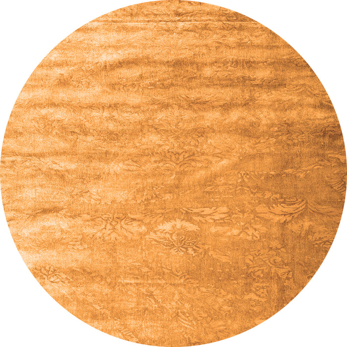 Machine Washable Solid Orange Modern Area Rugs, wshcon2261org
