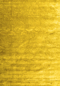 Solid Yellow Modern Rug, con2261yw