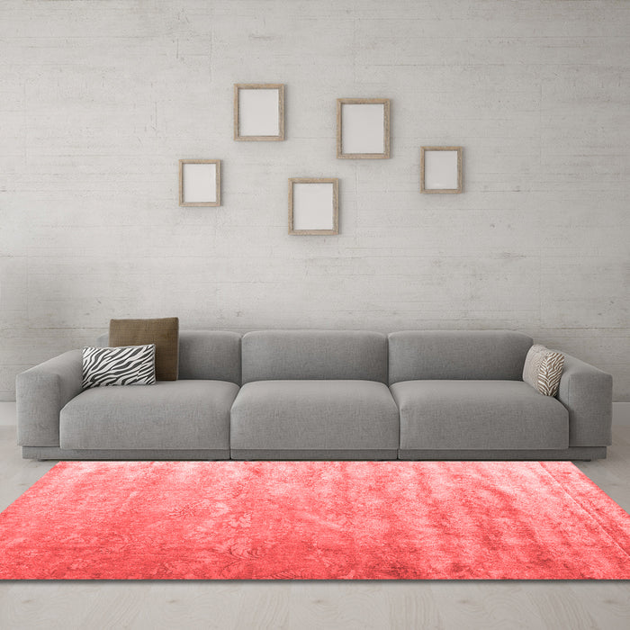 Modern Red Washable Rugs