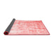 Abstract Red Contemporary Area Rugs