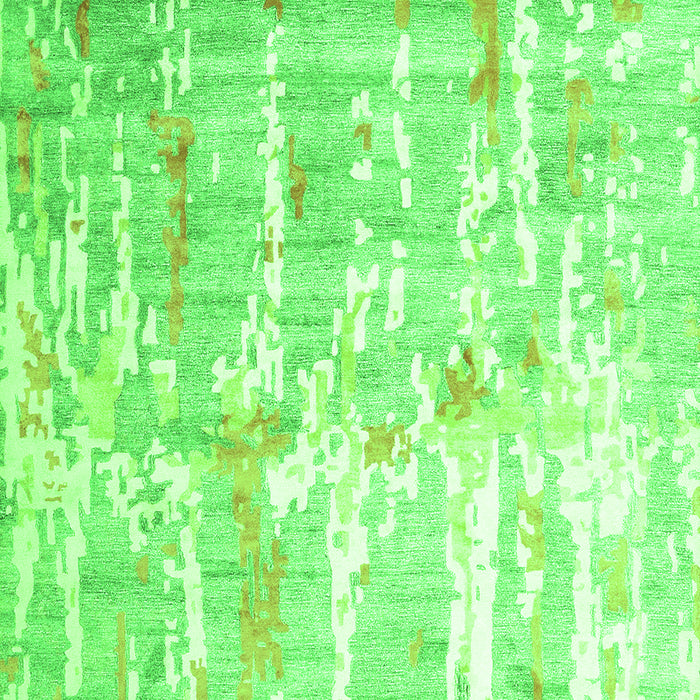 Abstract Green Contemporary Rug, con2262grn