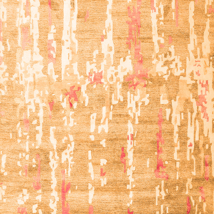 Abstract Orange Contemporary Rug, con2262org