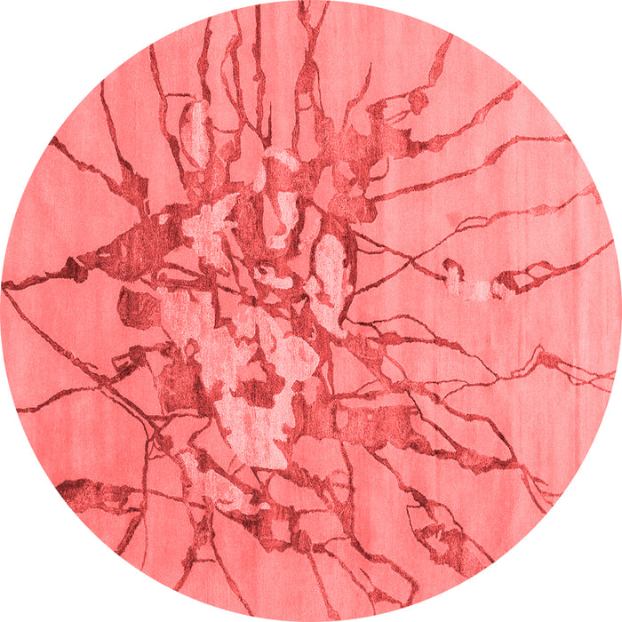 Machine Washable Abstract Red Contemporary Rug, wshcon2263red