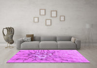 Machine Washable Abstract Purple Contemporary Rug, wshcon2263pur