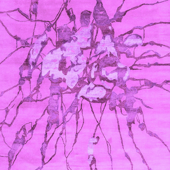 Machine Washable Abstract Purple Contemporary Area Rugs, wshcon2263pur