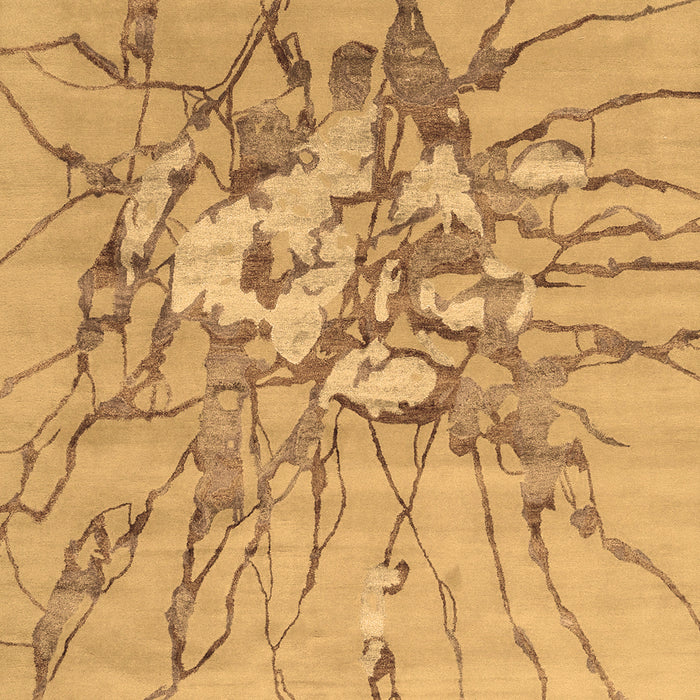 Abstract Brown Contemporary Rug, con2263brn