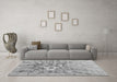 Machine Washable Abstract Gray Contemporary Rug in a Living Room,, wshcon2263gry