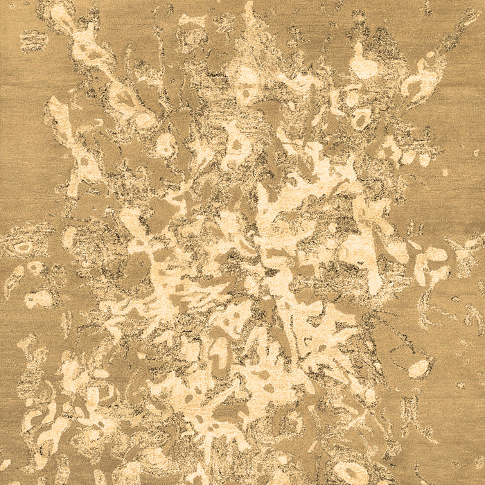 Machine Washable Abstract Brown Contemporary Rug, wshcon2264brn