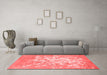 Contemporary Red Washable Rugs