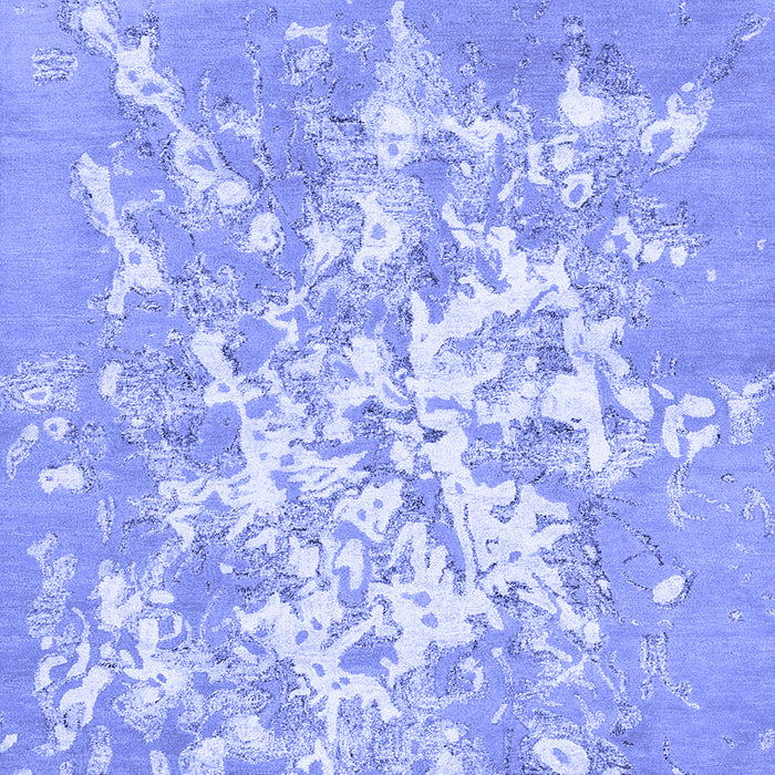 Abstract Blue Contemporary Rug, con2264blu