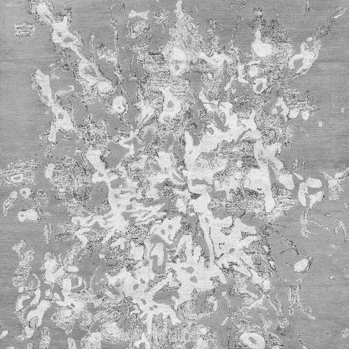 Serging Thickness of Machine Washable Abstract Gray Contemporary Rug, wshcon2264gry