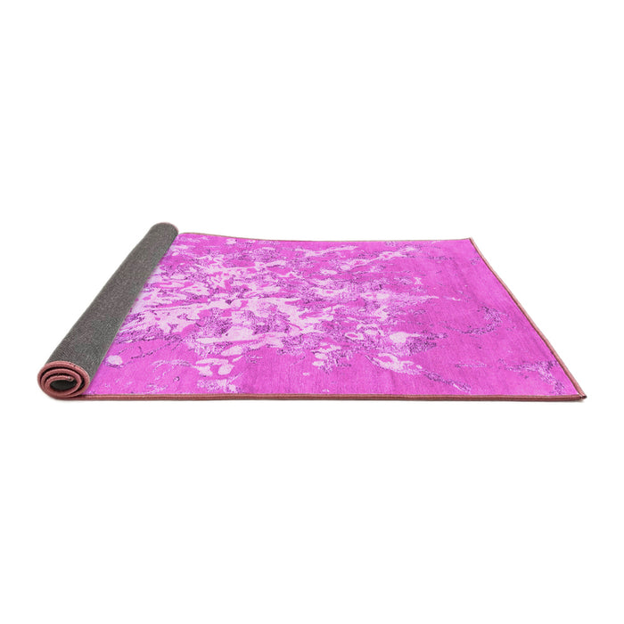 Sideview of Abstract Pink Contemporary Rug, con2264pnk