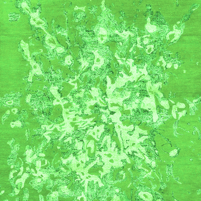 Abstract Green Contemporary Rug, con2264grn