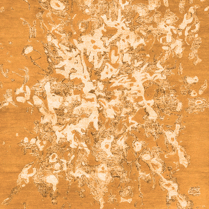 Abstract Orange Contemporary Rug, con2264org