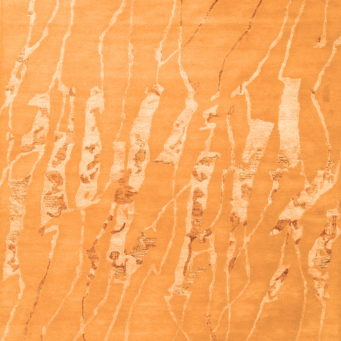 Serging Thickness of Solid Orange Modern Rug, con2265org