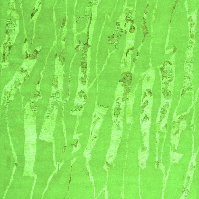 Serging Thickness of Machine Washable Solid Green Modern Area Rugs, wshcon2265grn