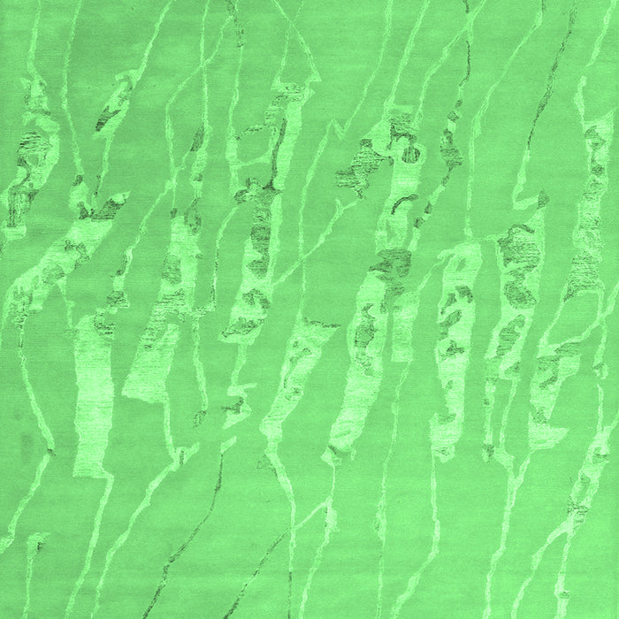 Square Solid Emerald Green Modern Rug, con2265emgrn