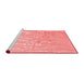 Modern Red Washable Rugs