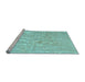 Sideview of Machine Washable Solid Light Blue Modern Rug, wshcon2265lblu