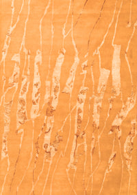 Solid Orange Modern Rug, con2265org