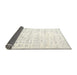 Thickness of Contemporary Gray Solid Rug, con2266