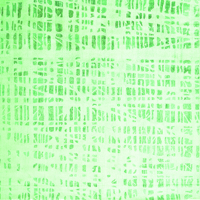 Round Machine Washable Solid Green Modern Area Rugs, wshcon2266grn