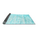 Sideview of Solid Light Blue Modern Rug, con2266lblu