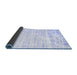 Sideview of Solid Blue Modern Rug, con2266blu