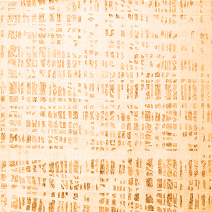 Serging Thickness of Solid Orange Modern Rug, con2266org