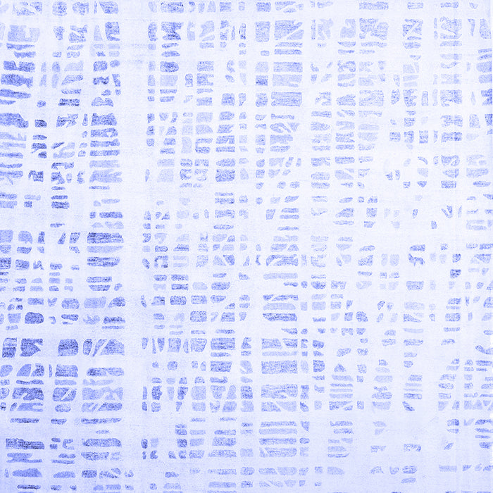 Square Solid Blue Modern Rug, con2266blu