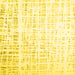 Square Machine Washable Solid Yellow Modern Rug, wshcon2266yw