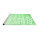 Sideview of Machine Washable Solid Emerald Green Modern Area Rugs, wshcon2266emgrn