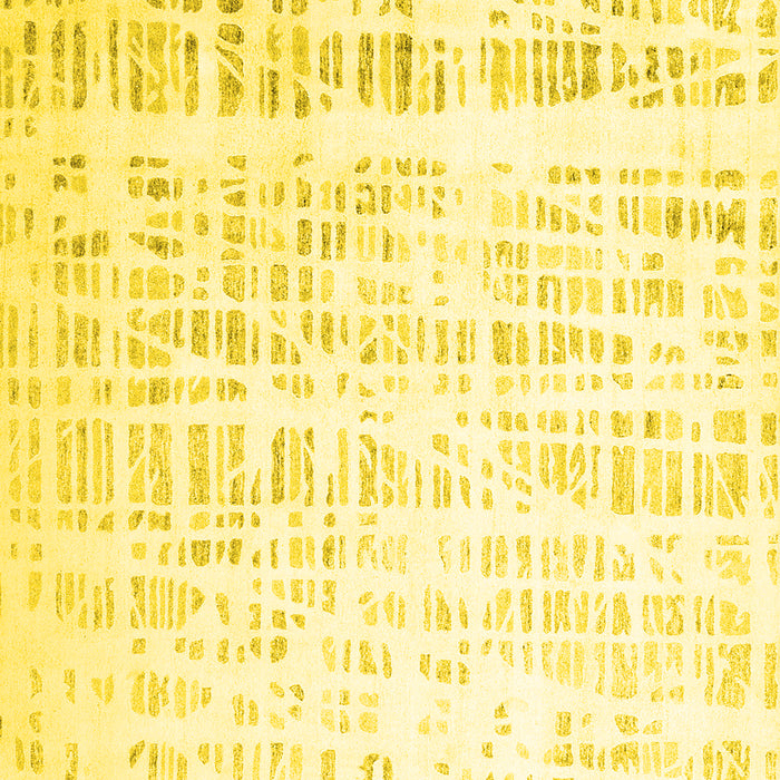 Solid Yellow Modern Rug, con2266yw