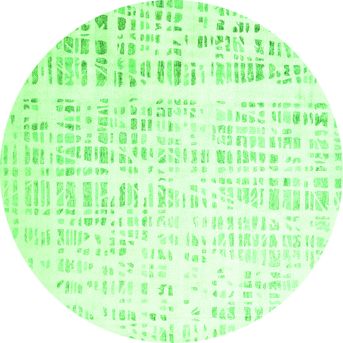 Machine Washable Solid Green Modern Area Rugs, wshcon2266grn