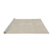 Serging Thickness of Machine Washable Contemporary Light French Beige Brown Rug, wshcon2267