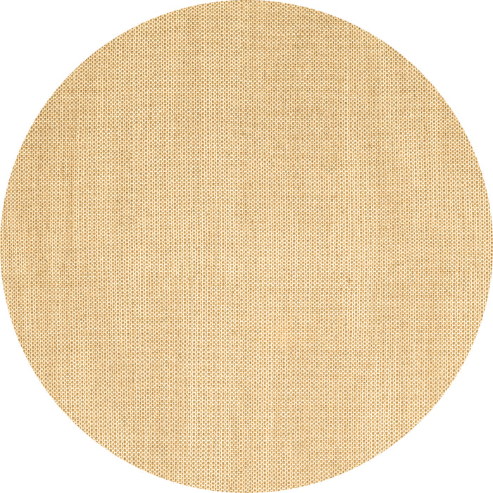 Round Machine Washable Solid Brown Modern Rug, wshcon2267brn
