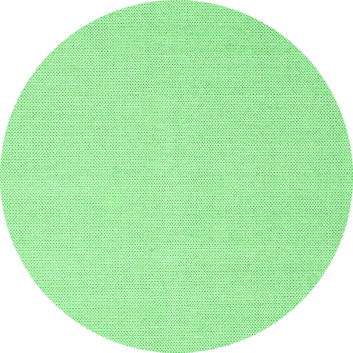 Round Solid Emerald Green Modern Rug, con2267emgrn