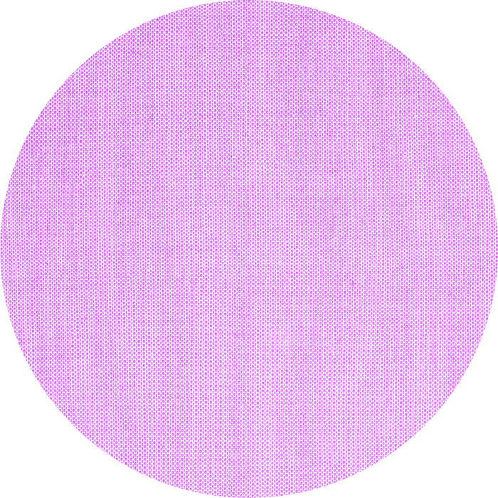 Round Solid Purple Modern Rug, con2267pur