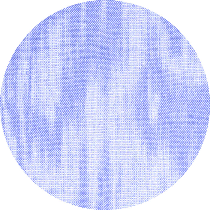 Round Machine Washable Solid Blue Modern Rug, wshcon2267blu