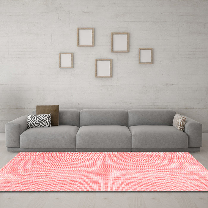 Modern Red Washable Rugs
