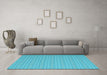 Machine Washable Abstract Light Blue Contemporary Rug in a Living Room, wshcon2268lblu