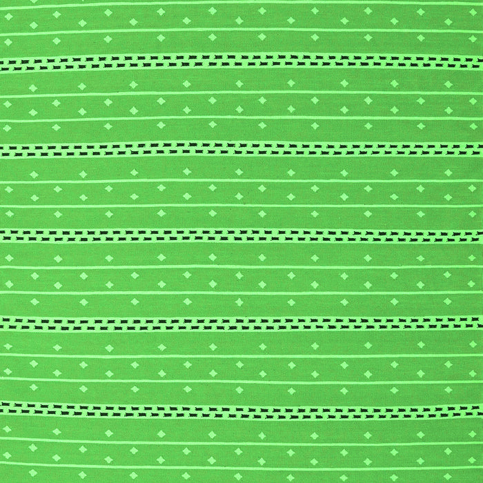 Serging Thickness of Machine Washable Abstract Green Contemporary Area Rugs, wshcon2268grn