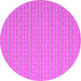 Round Machine Washable Abstract Pink Contemporary Rug, wshcon2268pnk