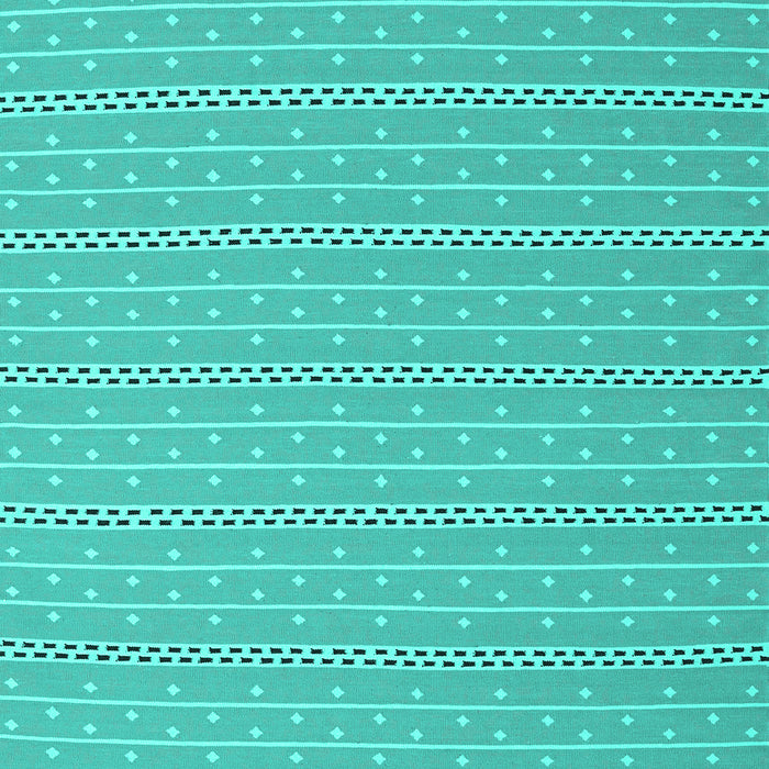 Machine Washable Abstract Turquoise Contemporary Area Rugs, wshcon2268turq