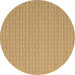 Round Abstract Brown Contemporary Rug, con2268brn