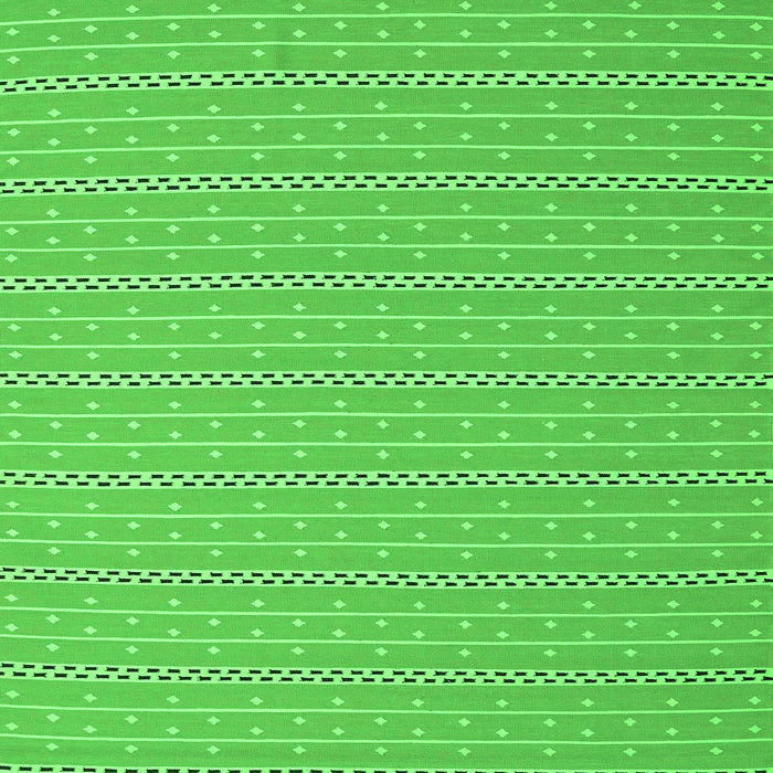 Round Machine Washable Abstract Green Contemporary Area Rugs, wshcon2268grn