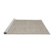 Serging Thickness of Machine Washable Contemporary Desert Sand Beige Rug, wshcon2269