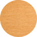 Square Abstract Orange Contemporary Rug, con2269org